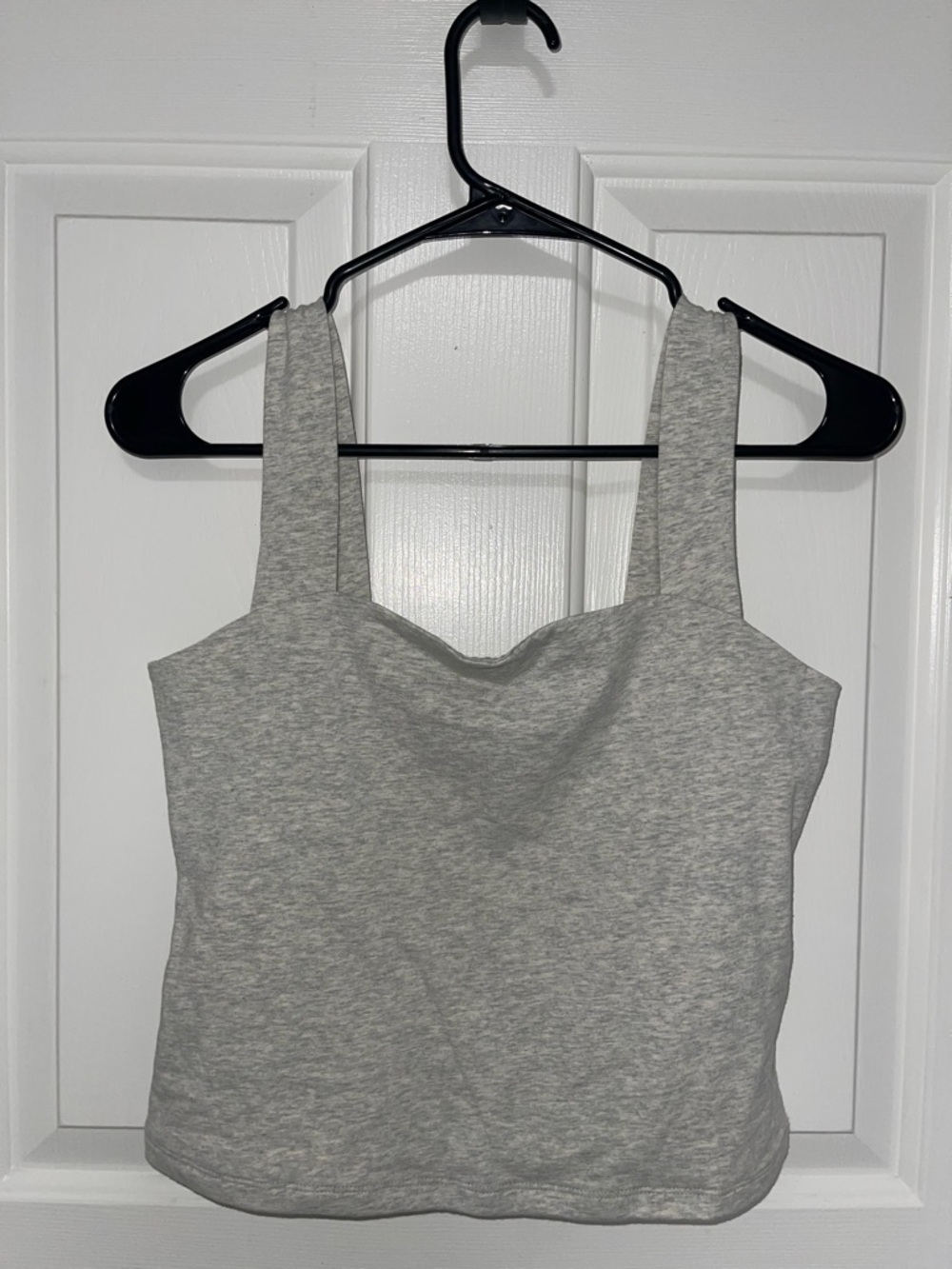 Abercrombie & Fitch Light Gray Square Neck Tank